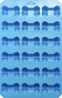 Blue silicone bone mold